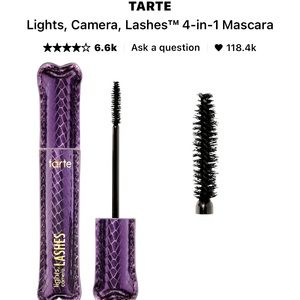 🍒4/$25🍒 Tarte Lights, Camera, Lashes Mascara - Rich Black - MINI